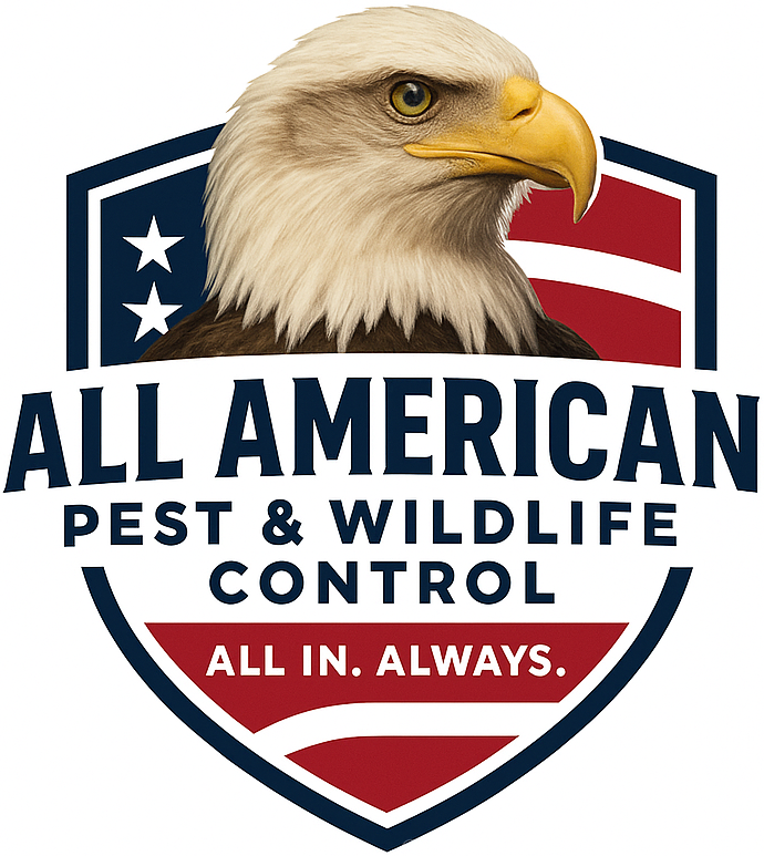All American Pest & Wildlife Control logo – contract-free pest, mosquito, rodent and wildlife control in Louisiana